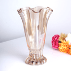 Ваза Мистик 23 см карамельная прозрачная