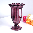 Ваза Лилия 15х23 см фиолетовая прозрачная