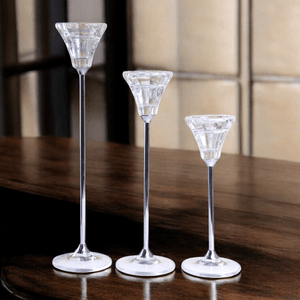 Подсвечник Набор 3 шт Делия 28 23 19 см серебряные ножки