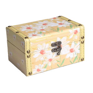 Шкатулка Кейс 17х10х11 см ромашки желтая