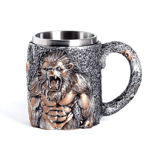 Кружка Кинг 430 мл серебро и бронза