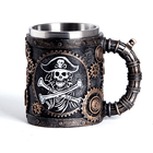 Кружка Пират Флинт 430 мл состаренная бронза