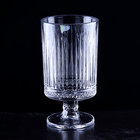 Ваза на ножке Фрея 10х18 см грация прозрачная