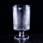 Ваза на ножке Фрея 10х18 см грация прозрачная