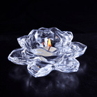 Подсвечник Лотос 12 см 12 лепестков прозрачный