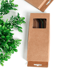 Набор 4+1 Трубочки для коктелей 20 см и ершик цветное стекло