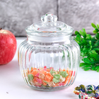 Банка для хранения Тиффани 650 мл прозрачная