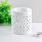 Аромалампа София 9 см белая глянцевая