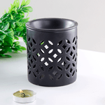 Аромалампа София 9 см черная полуматовая