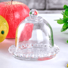 Лимонница с крышкой 9 см прозрачная