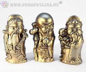 Фу-Лу-Шу Нр3шт 3х(3,5х8)см под бронзу