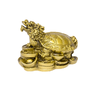 Черепаха-Дракон на монетах 5х6,5см под бронзу