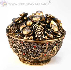 Чаша Изобилия 16х13см под бронзу