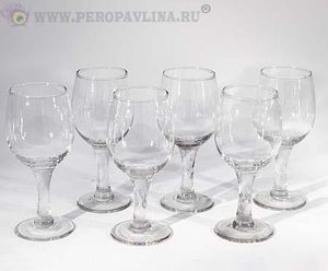 Рюмка н-р 6шт 18*13*12см стекло/20нб