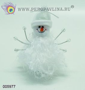 Снеговик 18см ткань/192шт