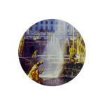 Магнит круглый Петергоф Фонтан Большой Каскад 7 см цветная фотопечать