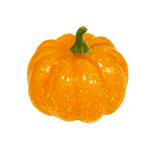 Тыква декоративная 9х8 см оранжевая