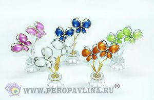 Бабочки 10*12*5см цв асс мет+пласт/192