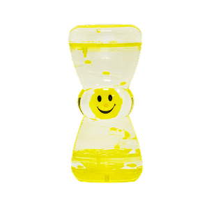 Релаксатор Антистресс Часы водяные Смайлик 6х13 см желтый