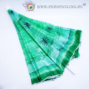 Зонт пляжный д143*в180см Пальма зелен ткань+мет/30