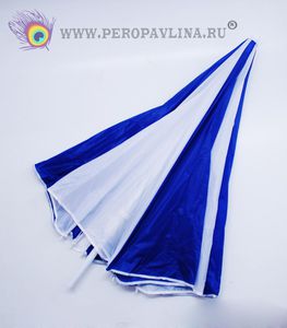 Зонт пляжный д180*в200см Син_бел ткань+мет/30шт