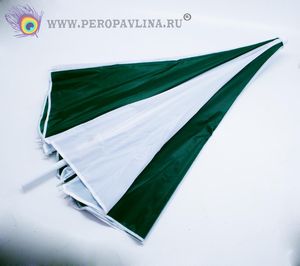 Зонт пляжный д180*в200см Зелен_бел ткань+мет/30шт