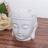 Аромалампа Будда 14 см некондиция белая глянцевая