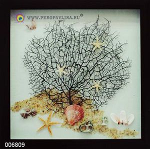 Картина Морской пейзаж 40*40см натур матер стек/12