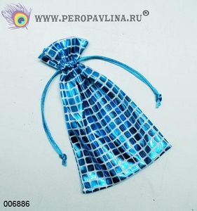 Мешочек синий Нр25шт 20*13см квадрат орг/20нб