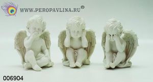 Ангел Нр3шт не вижу/не слышу/молчу 3х13см