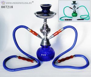 Кальян на двоих в30д12см HOOKAH синий