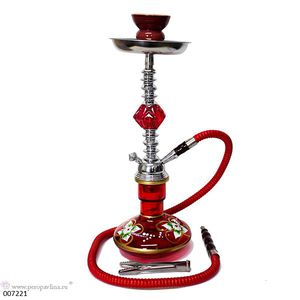Кальян 3Цветка в41д13,5см HOOKAH красный