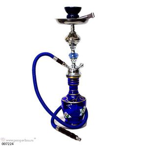 Кальян 4Цветка в47д13,5см HOOKAH синий