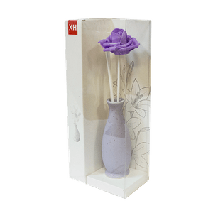 Ароматизатор Роза в вазе с аромамаслом Лилия 21 см фиолетовый