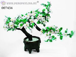 Дерево Чайная роза 76*50см бело_роз стекло/2шт