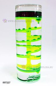 Часы водяные Спираль 5*15,5*5см цв асс пласт_жидк
