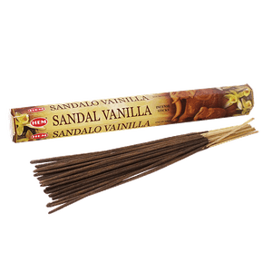 Благовоние HEM Сандал Ваниль Sandal Vanilla шестигранник 20 палочек