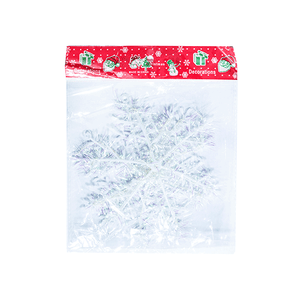 Набор новогодних украшений Снежинки 30 шт диаметр 10 см белые