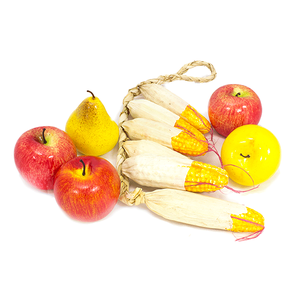Декоративные фрукты овощи Кукуруза Груша и яблоки 6 предметов