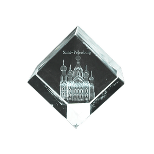Куб Санкт-Петербург 4*4*4 хрусталь/120шт
