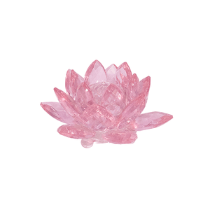 Лотос 8 см розовый хрусталь