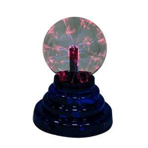 Светильник Плазма Шар 14 см синяя подставка