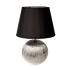 Светильник настольный Сфера 35 см серебро абажур черный