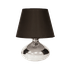 Светильник настольный 33 см серебро абажур черный
