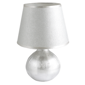 Лампа настольная Веста 34 см под серебро