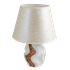 Лампа настольная Лолита 35 см бело-песочный абажур айвори