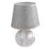 Лампа настольная Сфера 30 см под холодный мрамор абажур серый