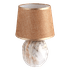 Лампа настольная Аквилон 28 см под теплый мрамор абажур капучино