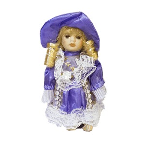 Кукла Мадмуазель 20 см васильковое платье в ассортименте