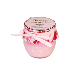 Свеча ароматическая в баночке 6 см Роза розовая